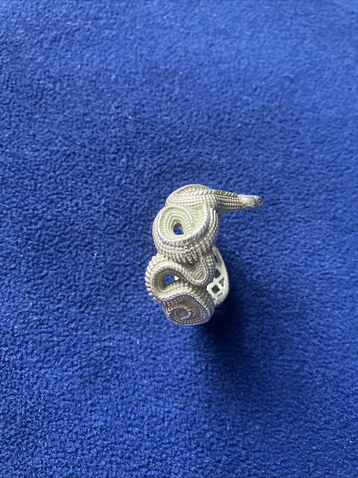 Solid 925 Sterling Silver Ring Snake - image 3