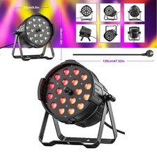 Disco DJ Lights DMX Zoom 18LED RGBWA  UV Par Light Stage Lighting Concert Party