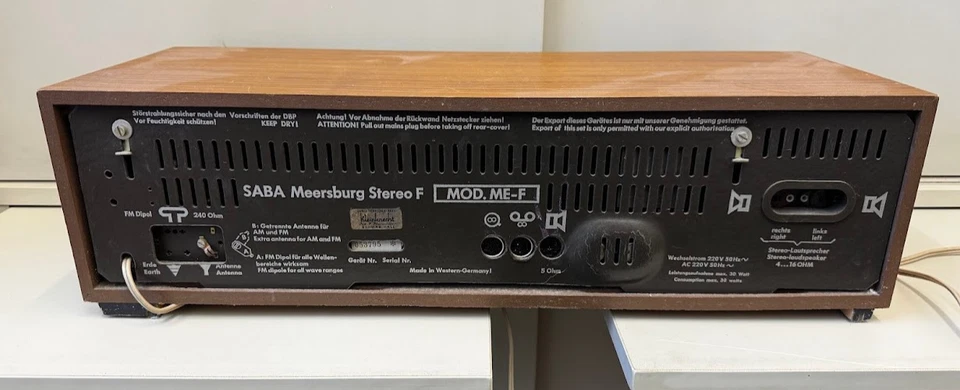 Saba Meersburg Heimradio ME-F HiFi Vintage funktionsfähig, guter Zustand - Bild 2 von 2