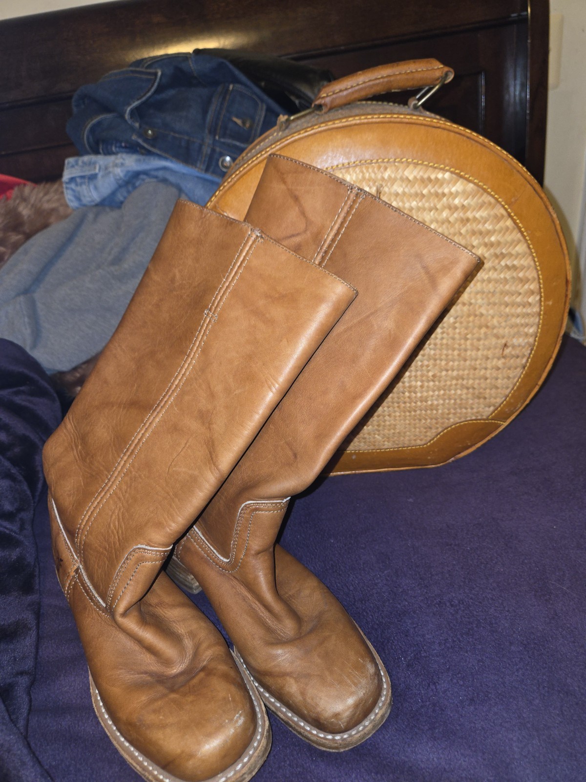 Botas Frye Campus para mujer 7 naranja amanecer punta cuadrada