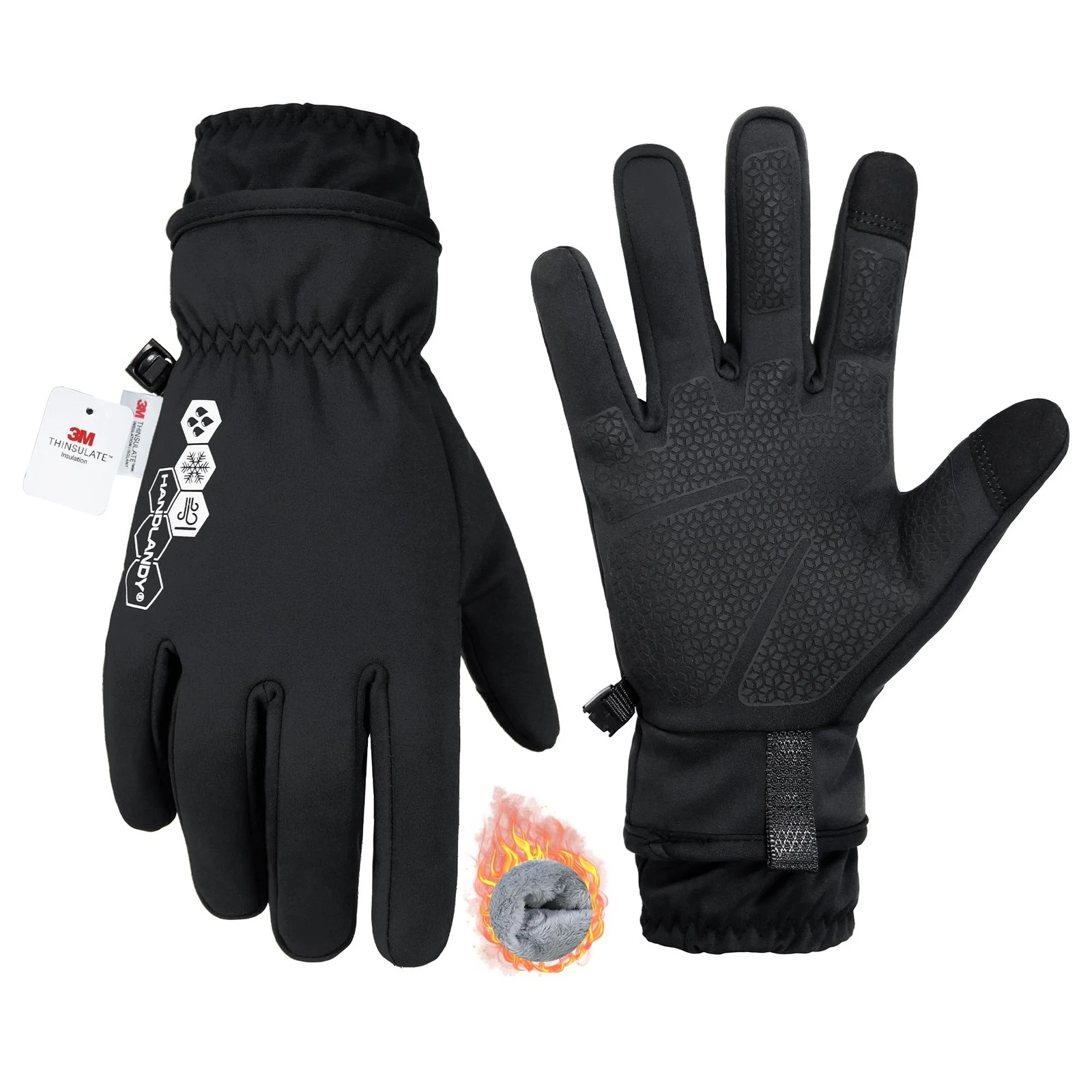 Winter Gloves for Men & , Insulated Waterproof for Cold Weather, Thermal Glov...