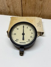 Vintage Antique New Old Lonergan Vacuum Pressure Gauge 30-0-15 14 Npt 3-12