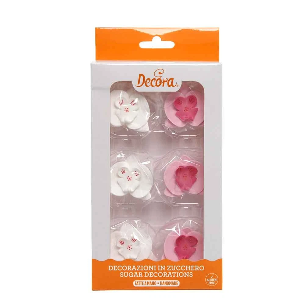 KALAIEN Set di 6 formine a forma di rosa, per decorare torte
