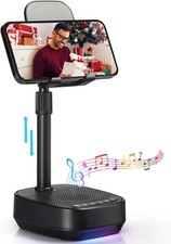 Gifts for Men Women, Adjustable Cell Phone Stand with Wireless Bluetooth Speaker