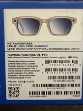 Meta Adventurer Smart Glasses AI Camera Linen Transitions Sapphire Standard New