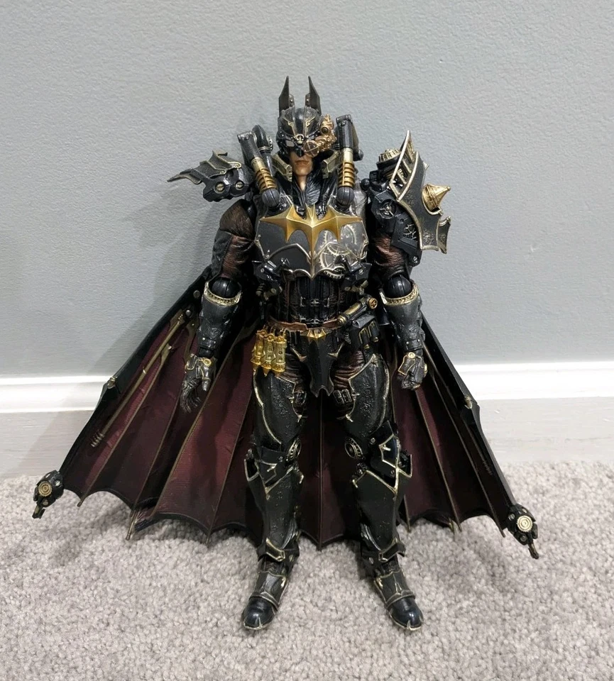 Figura de acción DC Comics Variante Play Arts Kai Batman: Timeless Steam Punk con caja Foto 4 de 4