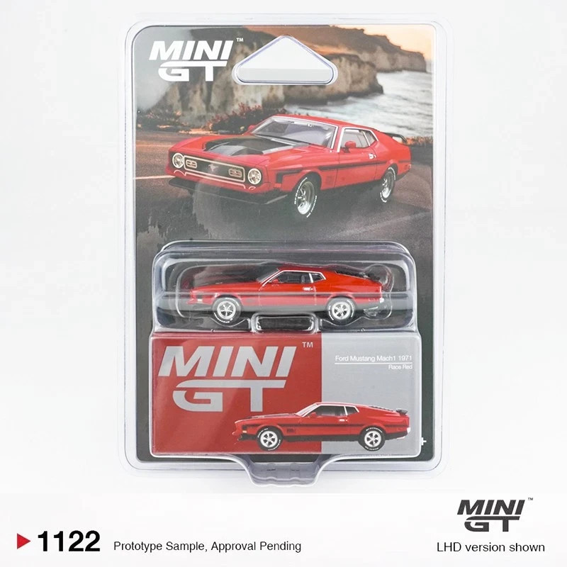 Mini GT 1:64 Ford Mustang Mach1 1971 Race Red - New Blister Pack