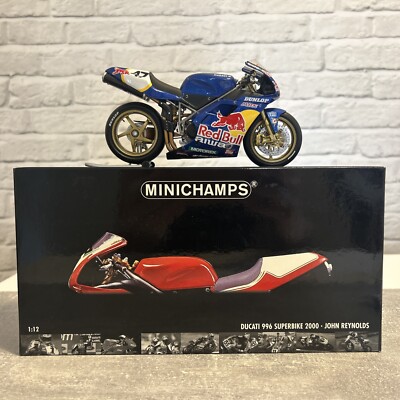 オートバイ・バイク MINICHAMPS 2000 DUCATI 996 SUPERBIKE NOS MINICHAMPS John Reynolds 2000 Ducati 996 super-bike 1:12 | eBay