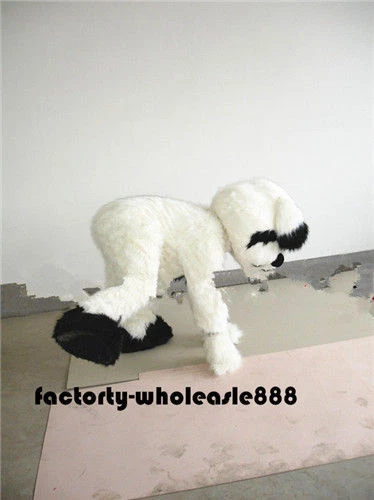 Long White Fursuit Husky Dog Mascot Costume Cosplay Party Fancy Dress Adult - Image 3 of 4