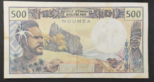 Nouvelle Calédonie billet de 500 Francs mention Nouméa B.2 TTB - Foto 2 di 2