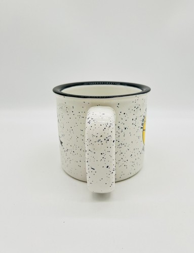 1692 Hexenstadt Salem MA Keramik Kaffeetasse schwer gesprenkelt Becher 12 Unzen schwarze Katze - Bild 2 von 6