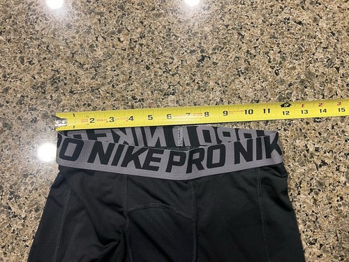 Boys Nike Pro Combat Dri-Fit Black Tights M Compression Workout BV3516-010 Youth - Picture 11 of 14
