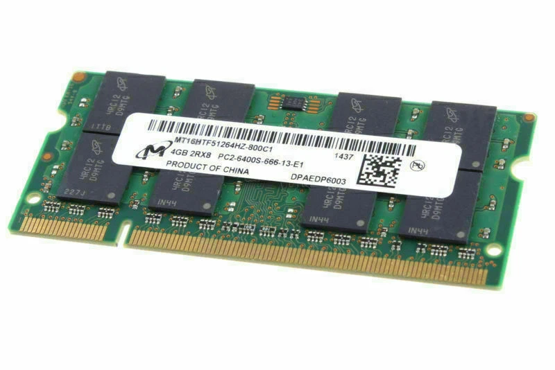 4GB Micron 4G DDR2-800Mhz PC2-6400 2Rx8 SODIMM RAM 200PIN CL6 Memory Laptop RAM - Image 3 of 4