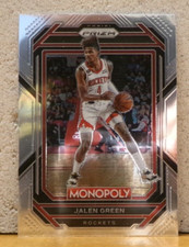 AUCTION 550 MONOPOLY BASKETBALL CARD HOUSTON ROCKETS JALEN GREEN