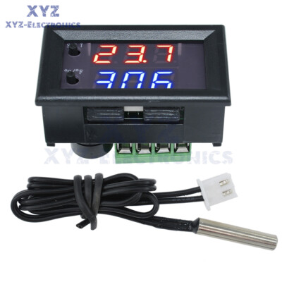 DC12V W1209WK Digital Thermostat Temperature Control Sensor NTC10K 1% 3950 Cable