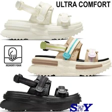 CONVERSE Women's Platform Run Star Utility Sandal CX Limited Edition Memory Foam