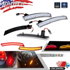 For 2002-08 Mini Cooper R50 R53 R52 Clear Front Rear LED Side Marker Lights 4PCS