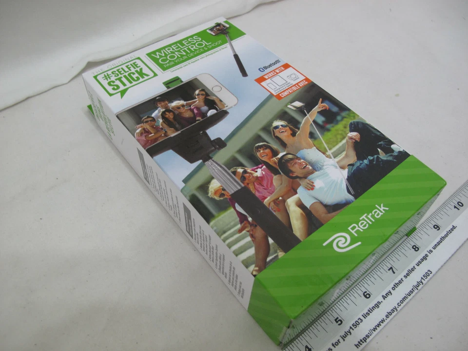 (1) NEW ReTrak Blutetooth Selfie Stick Wireless Control - 180° Rotating Head - Image 3 of 4