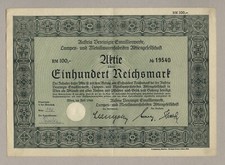 Austria Emaillierwerke- und Metallwarenfabrik, WIEN - Aktie, 100 RM, Juli 1940