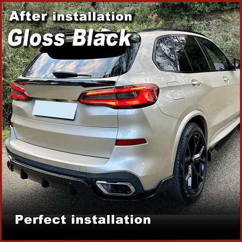 Glanz Schwarz Diffusor Heckdiffusor Heckschürze für BMW X5 G05 M-Paket M50i 18UP - Picture 4 of 10