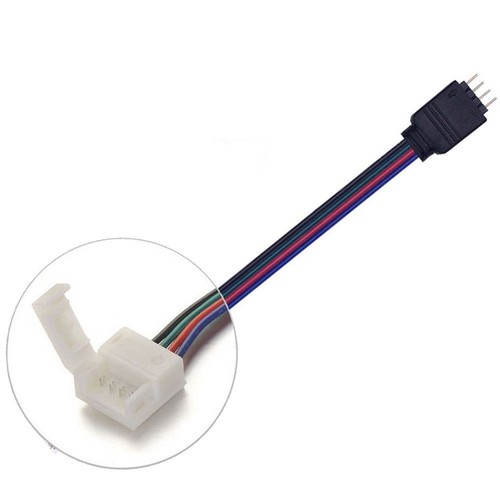 2Pin 4Pin 5Pin Waterproof IP65 LED Strip Connector Clip Wire RGB RGBW Adapter - Picture 15 of 27