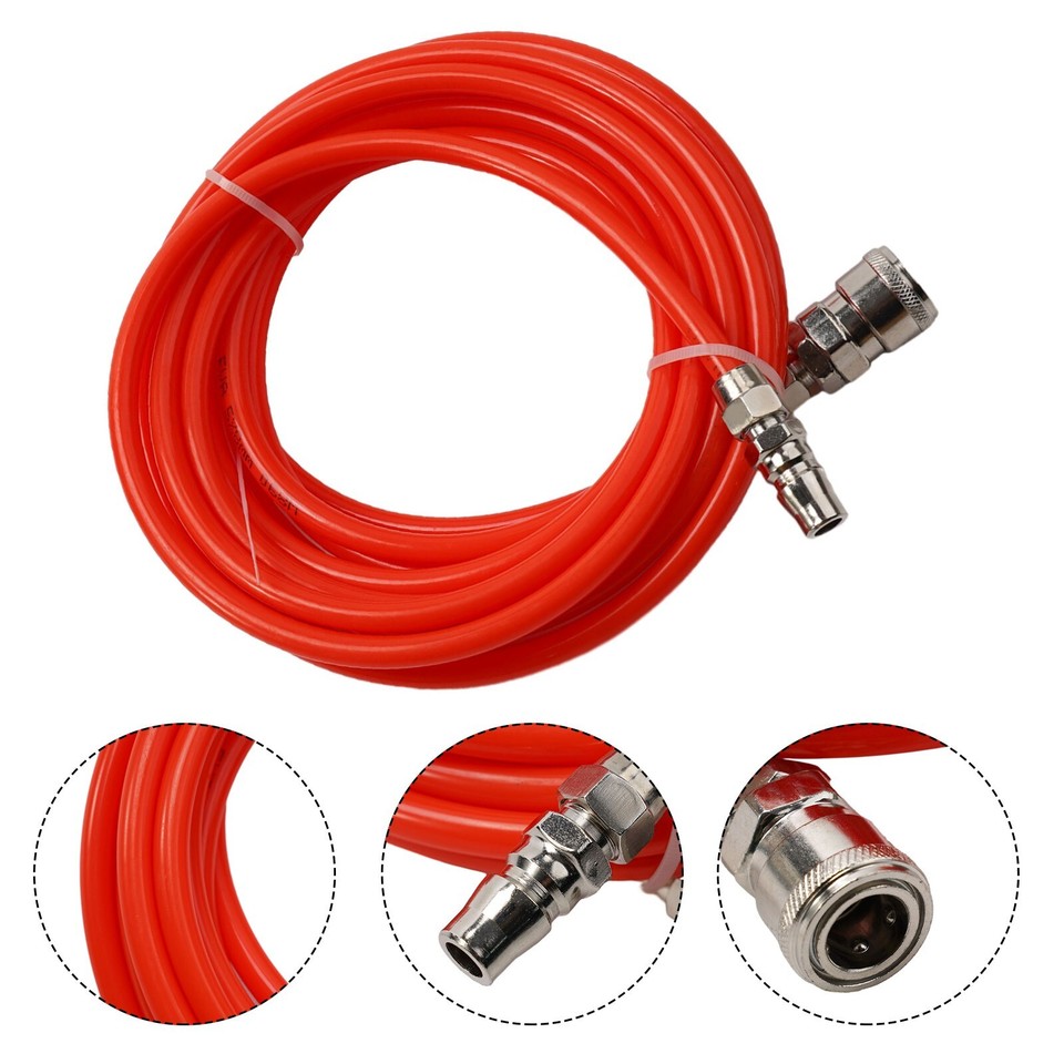 Pneumatic Straight Pipe Air Compressor Pump Hose 5*8mm Tube WithQuick