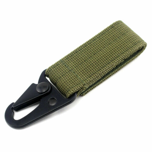Taktische Hängeschnalle Molle Rucksack Zubehör Schlüsselanhänger Clip Nylon Gurtband - Bild 5 von 17