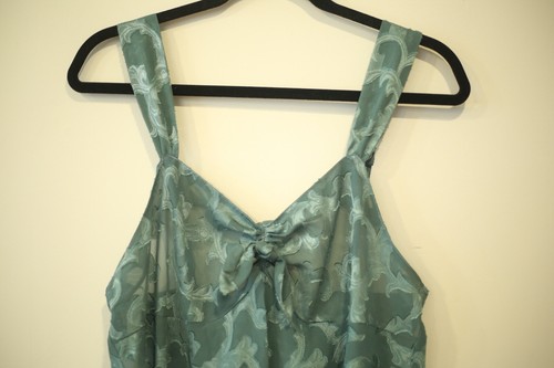 Victoria's Secret Gold Label Damen Gr. M Schlupfkleid Mini Grün Vintage - Bild 2 von 8