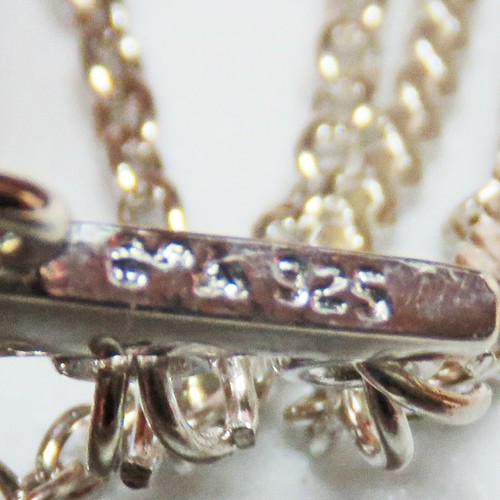 Elegantes pendientes de araña de plata de ley - Imagen 6 de 6