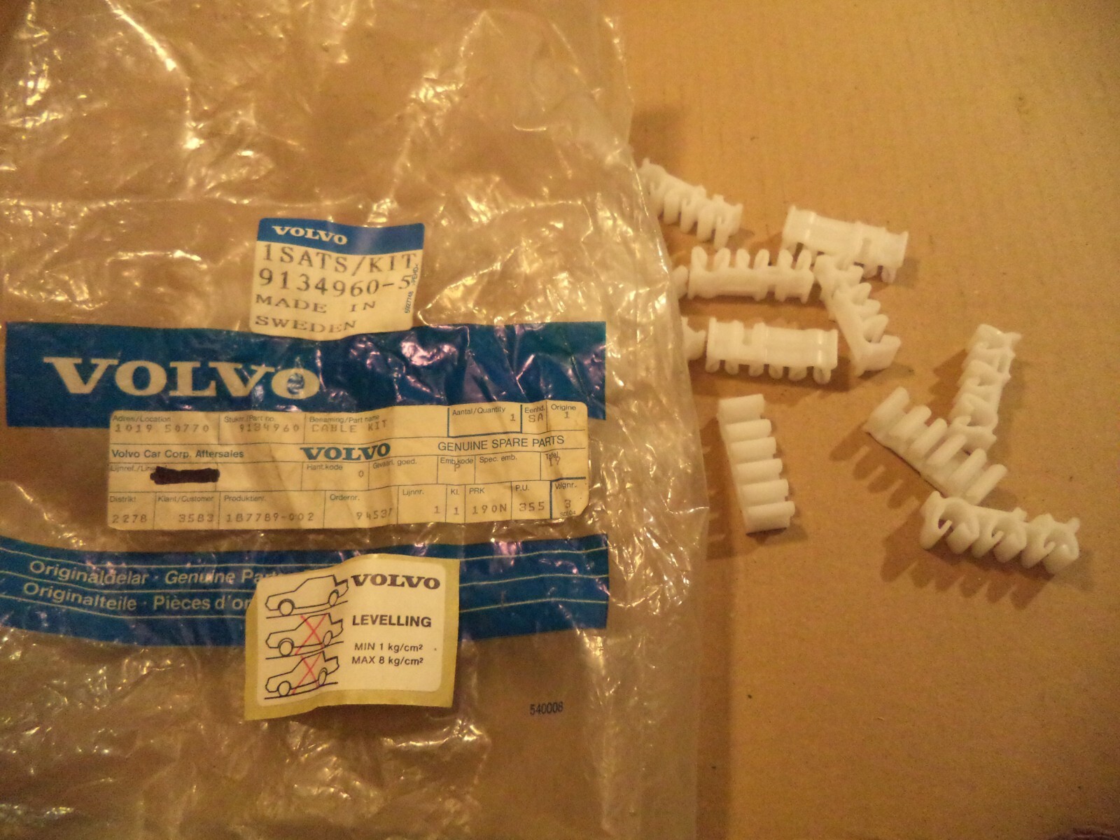 Volvo 9134960 -5 19x Kabelklammer Sats/Cable Kit (108) | eBay