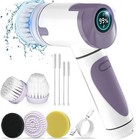 Electric Spin Scrubber with 5 Replaceable Brush Heads and 2 Adjustable Speeds