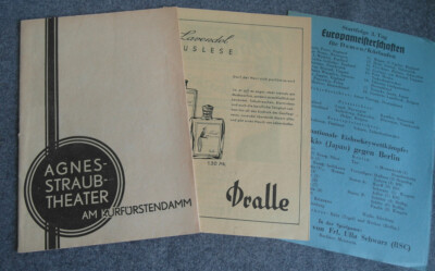 AGNES-STRAUB-Theater am Kurfürstendamm - Das Mädchen Irene, 1936