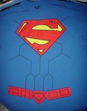 SUPERMAN DC Comics The Man Of Steel Logo XL T-SHIRT Movie Tv Show Cartoon Super
