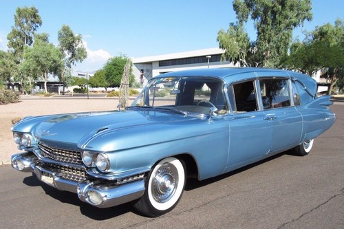 1959 Cadillac Crown Royale Limousine Hearse, Precision Miniature, 1/18, Silver. - Picture 11 of 20