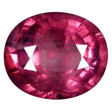1.33 ct AAA Pleasant Oval Shape 7 x 6 mm Pinkish Red Rhodolite Garnet