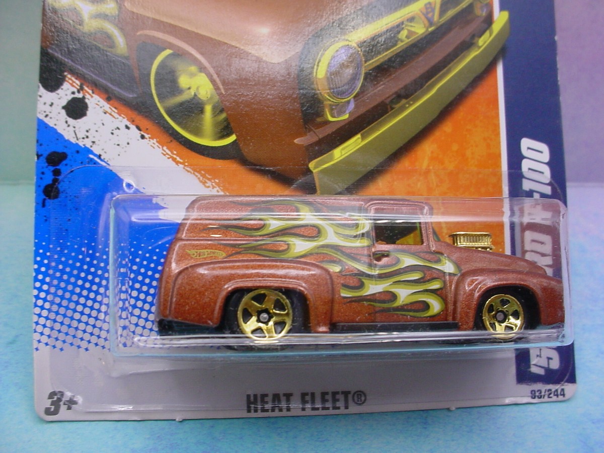2011 Hot Wheels '56 FORD F-100 panel truck #93∞brown;gold