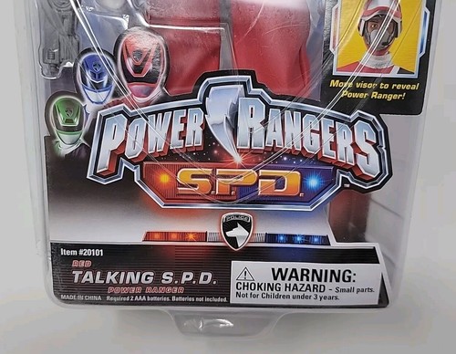 Power Rangers SPD 2004 12" Talking Red Ranger Bandai Face Reveal S.P.D. 20100 - Imagen 2 de 24