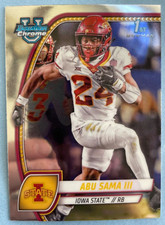 2024 Bowman Chrome University Football #7 Abu Sam III - Iowa State Cyclones