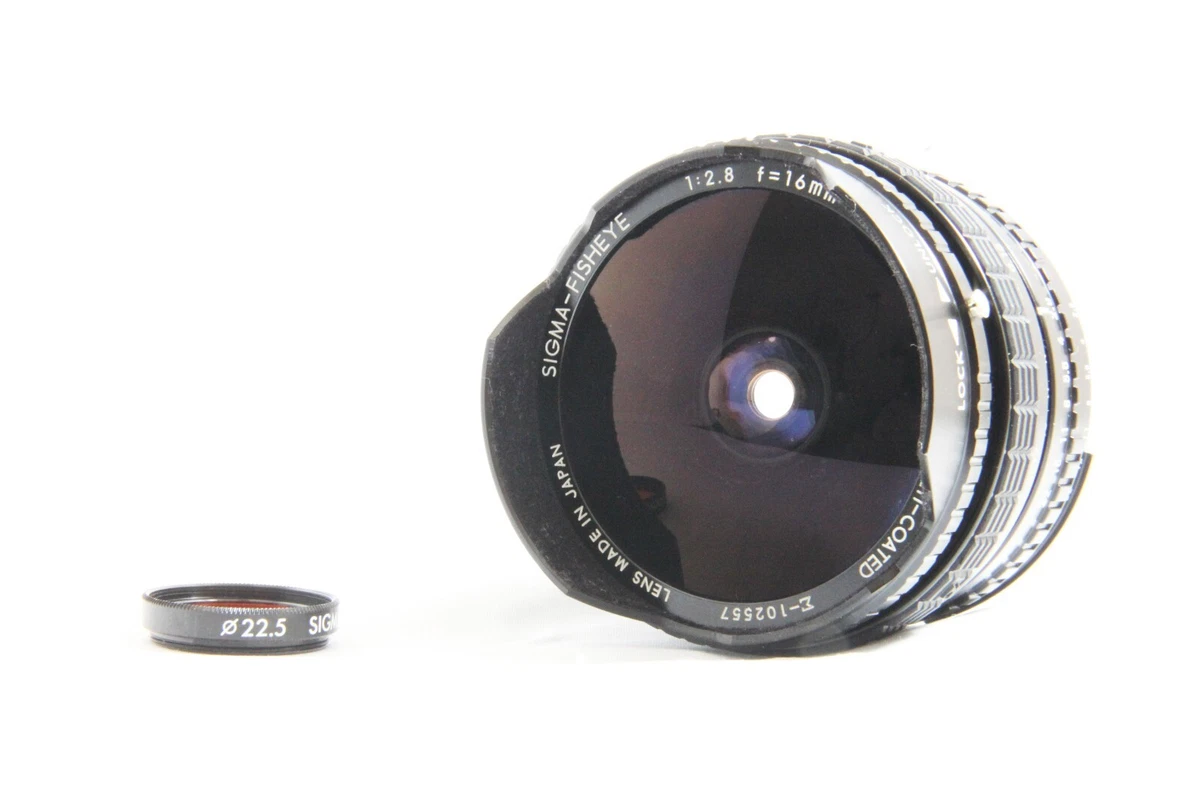 ✨希少✨ SIGMA FISH EYE 16mm F2.8 Preços baixos em Lentes de câmera Sigma Foco Manual Olho de Peixe