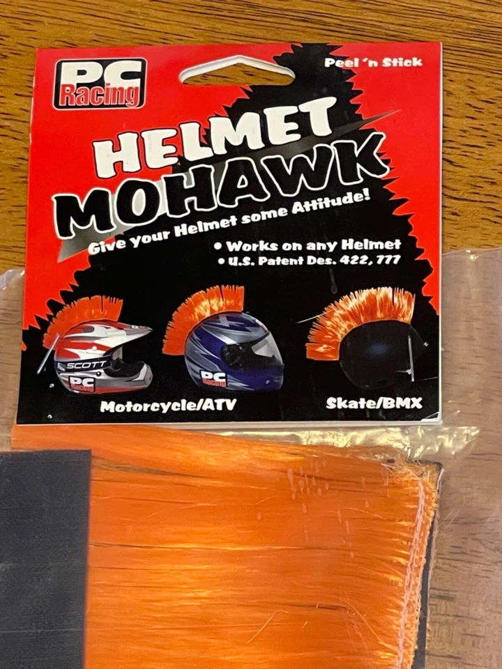 CASCO DE CARRERAS PC MOHAWK NARANJA ARTÍCULO #721 Foto 3 de 4