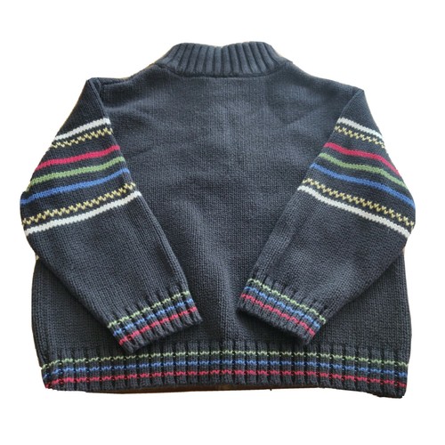 Talbots Kids Sweater Quarter Zip Toddler Boys Size 2T Black Long Sleeve AM - Picture 5 of 5