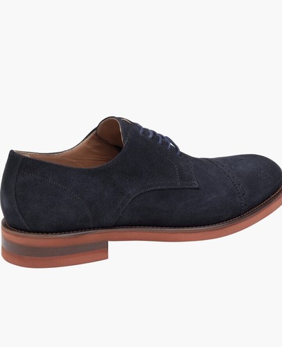 Nuevo Johnston & Murphy Colección Ashford Gamuza Cuero Oxford Zapatos Hombres Talla 11.5 - Imagen 5 de 19
