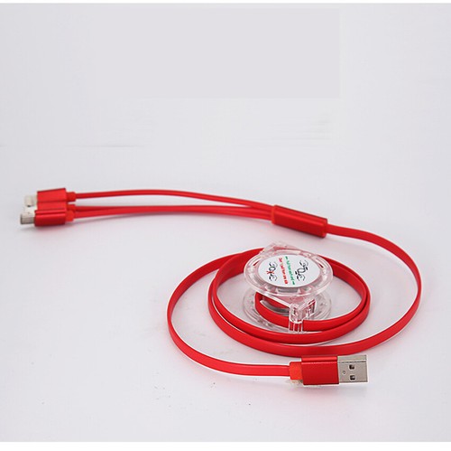 3 in 1 Charger Cable Telescoping USB IOS Lead For Apple iPhone iPad/TypeC/Micro - Photo 4 sur 18