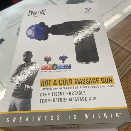 Pistola Massaggio Caldo e Freddo Everlast Massaggio Temperatura Wireless Tessuti Profondi Nuova - Foto 2 di 4