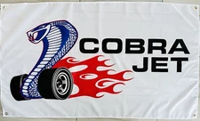 FORD COBRA JET MUSTANG RACING 3x5ft FLAG BANNER DRAPEAU MAN CAVE GARAGE Decor
