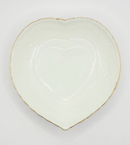 Heart Shaped Fine Porcelain Trinket Dish Bowl Vanity Gift Quality New - 第 1/9 張圖片