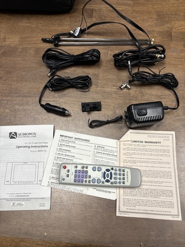 Audiovox (ADV12) D1210 12” Portable LCD Monitor DVD/MP3 Combo Bundle (B-2) - Picture 12 of 21