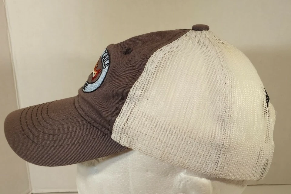 Gorra de pesca de malla gris y blanca Chasin' Tails para exteriores bordada juvenil Foto 4 de 4