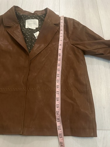 Anthropologie Vegan Faux Embroidered Leather Hayden Jacket Sz M $148 NWT - Picture 6 of 9