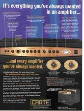 PPOT13 PICTURE/ADVERT 11X8 CRATE AMPLIFIERS